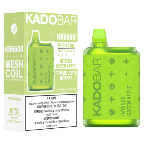KADOBAR 6500 DISPOSABLE- Intense Green Apple